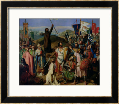 Procession Of Crusaders Around Jerusalem, 14Th July 1099, 1841 by Jean Victor Schnetz Pricing Limited Edition Print image