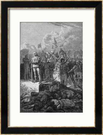 Third Crusade, Richard I Orders The Execution Of Muslim Flagellants by Alphonse De Neuville Pricing Limited Edition Print image