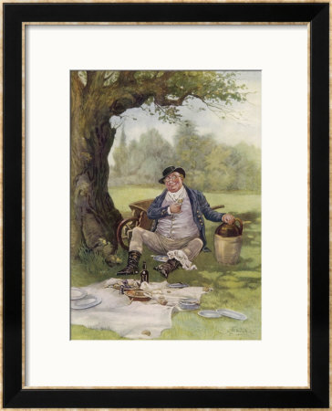 Mr. Pickwick Picnics by Frederick Barnard Pricing Limited Edition Print image