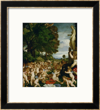 The Garden Of Loves, A Theme By Philostrates, Painted Around 1518 by Titian (Tiziano Vecelli) Pricing Limited Edition Print image