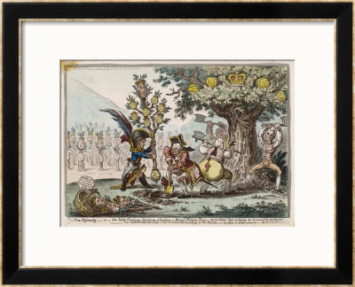 Napoleon The Little Corsican Gardener Plants What He Hopes Will Be A New Dynasty by James Gillray Pricing Limited Edition Print image