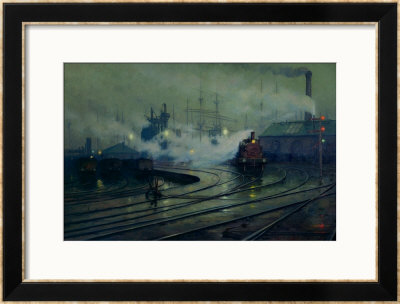 Cardiff Docks, 1896 by Lionel Walden Pricing Limited Edition Print image