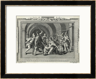 Caligula Is Assassinated By The Praetorian Guard by Luyken Pricing Limited Edition Print image