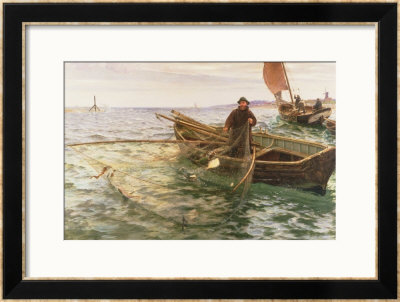 The Fisherman, 1888 by Charles Napier Hemy Pricing Limited Edition Print image