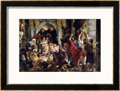 Christ Driving The Merchants From The Temple by Jacob Jordaens Pricing Limited Edition Print image