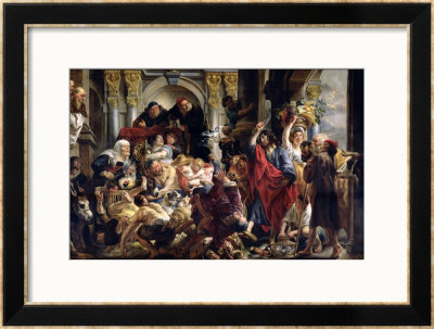 Christ Driving The Merchants From The Temple by Jacob Jordaens Pricing Limited Edition Print image
