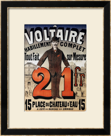 A Voltaire, Circa 1877 by Jules Chéret Pricing Limited Edition Print image