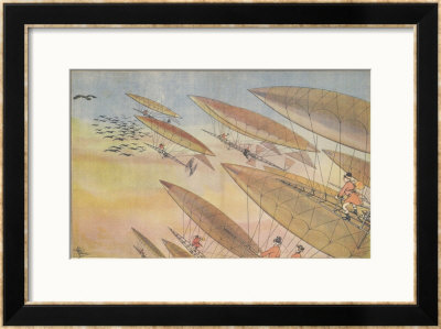 Hunting With Airships by Albert Guillaume Pricing Limited Edition Print image