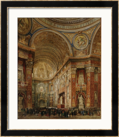 St. Peter's Basilica, Rome by Giacinto Gigante Pricing Limited Edition Print image