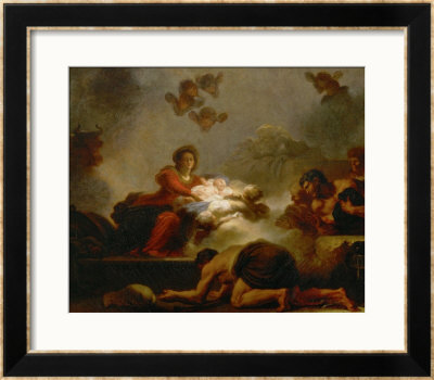 Adoration Of The Shepherds by Jean-Honoré Fragonard Pricing Limited Edition Print image