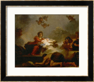Adoration Of The Shepherds by Jean-Honore Fragonard Pricing Limited Edition Print image