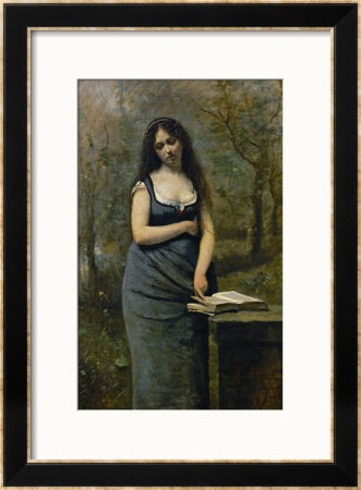 Velleda (Inspired By The Heroine Of Martyrs, By Chateaubriand) by Jean-Baptiste-Camille Corot Pricing Limited Edition Print image