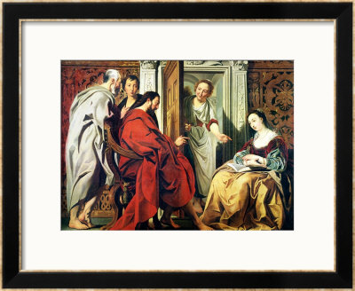 Christ At The House Of Martha And Mary Of Bethany by Jacob Jordaens Pricing Limited Edition Print image