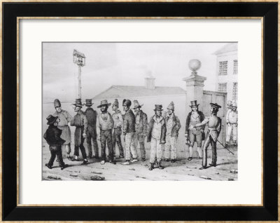 A Government Jail Gang, Sydney, New South Wales, 19Th Century by Augustus Earle Pricing Limited Edition Print image