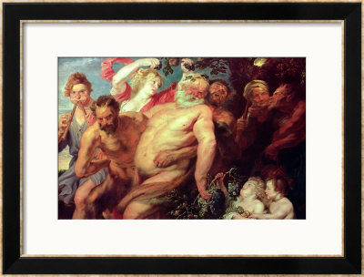 Drunken Silenus Supported By Satyrs, Circa 1620 by Peter Paul Rubens Pricing Limited Edition Print image