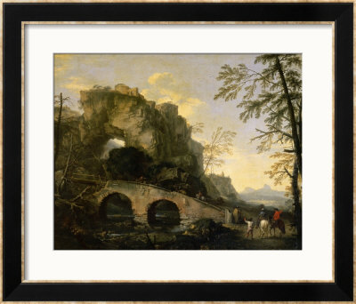 Landscape With A Dilapidated Bridge by Salvator Rosa Pricing Limited Edition Print image
