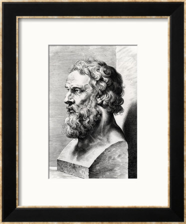 Bust Of Plato (Circa 427-Circa 348 Bc) Engraved By Lucas Emil Vorsterman (1595-1675) by Peter Paul Rubens Pricing Limited Edition Print image