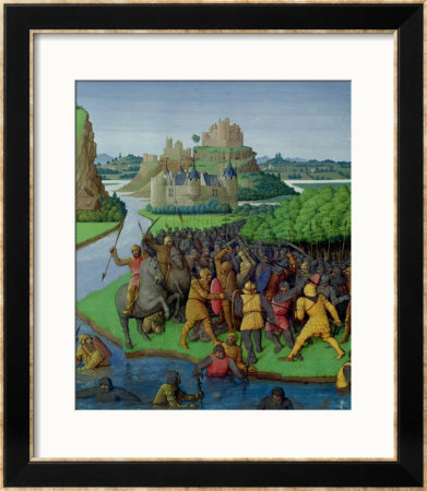 Battle Between The Maccabees And The Bacchides, Illustration From The French Translation by Jean Fouquet Pricing Limited Edition Print image