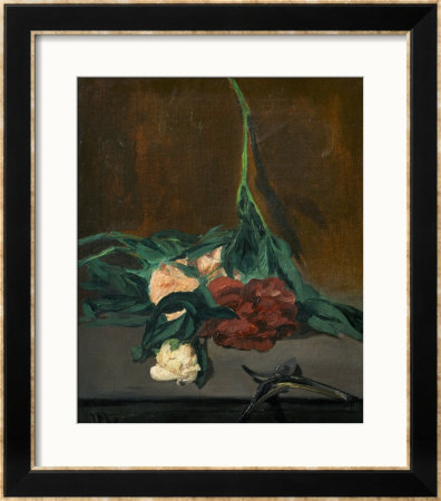 A Stem Of Peonies And Pruning Shears, 1864 by Edouard Manet Pricing Limited Edition Print image
