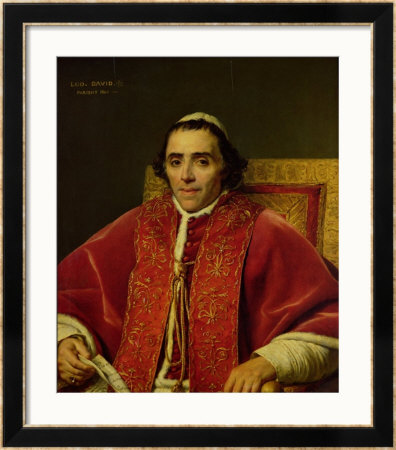 Portrait Of Pope Pius Vii (1742-1823), 1805 by Jacques-Louis David Pricing Limited Edition Print image