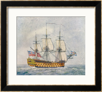 Warship Of The British Navy by Pollard Pricing Limited Edition Print image