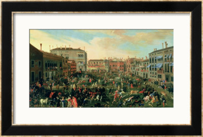 Festival Of The Bulls, Campo San Polo by Joseph Heintz Pricing Limited Edition Print image