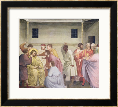 The Mocking Of Christ, Circa 1305 by Giotto Di Bondone Pricing Limited Edition Print image