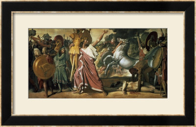 Romulus, Conqueror Of Acron, Taking His Booty To The Temple Of Jupiter, 1812 by Jean-Auguste-Dominique Ingres Pricing Limited Edition Print image
