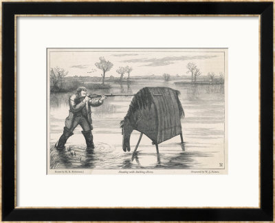 Shooting Wildfowl With The Aid Of A Stalking Horse by W.J. Palmer Pricing Limited Edition Print image