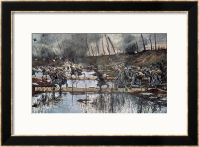 The Battle Of The Yser In 1914 by Francois Flameng Pricing Limited Edition Print image