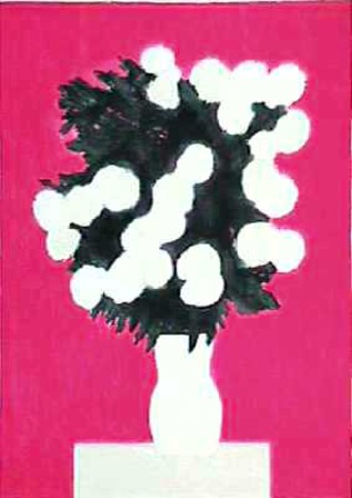 Bouquet De Boules De Neige Sur Fond Rose by Bernard Cathelin Pricing Limited Edition Print image