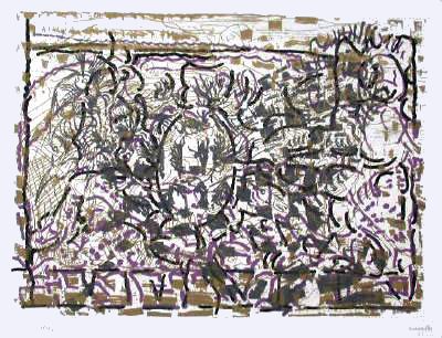 Qu'a Tord Son Linge by Jean-Paul Riopelle Pricing Limited Edition Print image