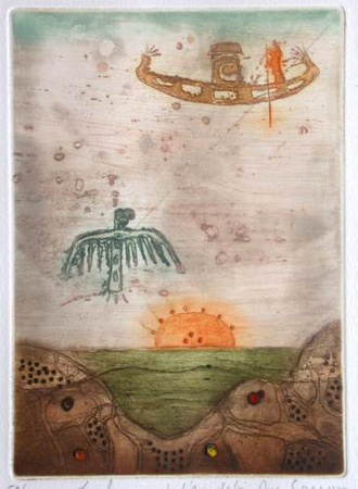 Voyage Au Dela De La Terre Ii by Rene Carcan Pricing Limited Edition Print image
