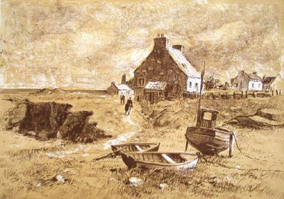 Village En Bretagne by Maurice Lemaitre Pricing Limited Edition Print image