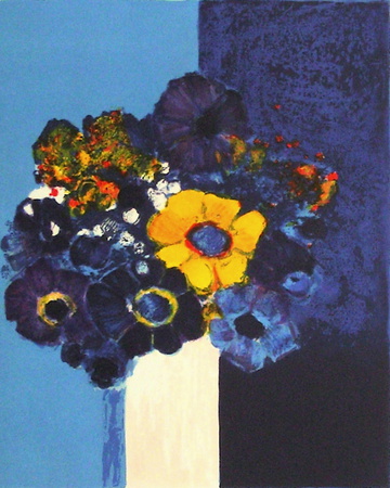 Petit Bouquet D'anémones by Jean-Claude Allenbach Pricing Limited Edition Print image