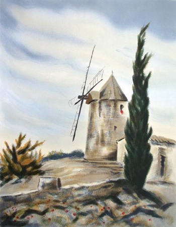 Le Moulin De Daudet A Fontvieille by Victor Zarou Pricing Limited Edition Print image