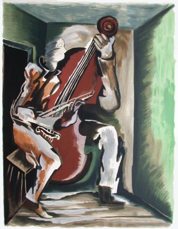 Le Violoncelliste by Ossip Zadkine Pricing Limited Edition Print image