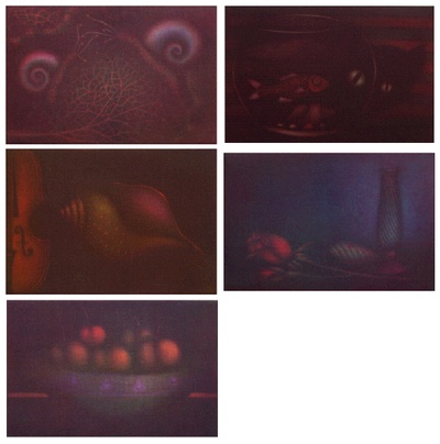Les Cinq Sens - Portfolio Of 5 Prints by Laurent Schkolnyk Pricing Limited Edition Print image