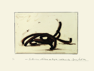 Combinaison Aléatoire De Lignes Indéterminées 2 by Bernar Venet Pricing Limited Edition Print image