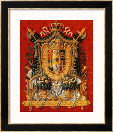 Coat Of Arms Of Italy, Design For A Tapestry, 1808 by Louis Saint-Ange-Desmaisons Pricing Limited Edition Print image
