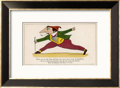 There Was An Old Man Of Corfu Who Never Knew What He Should Do by Edward Lear Pricing Limited Edition Print image