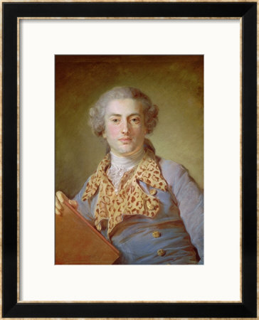 Portrait Of Jean-Georges Noverre by Jean-Baptiste Perroneau Pricing Limited Edition Print image