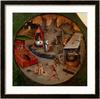 Hell, Tondo, Detail From The Panel Of The Seven Deadly Sins by Hieronymus Bosch Pricing Limited Edition Print image