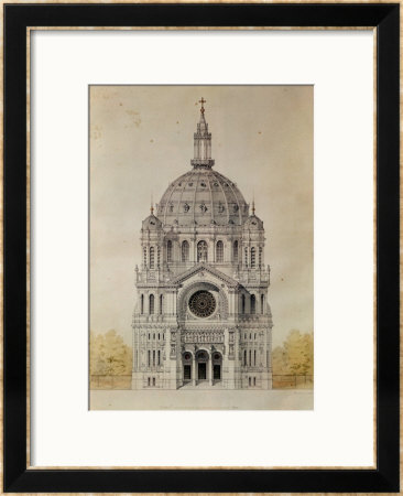 West Facade Of The Church Of St. Augustin, Paris, Built 1860-71 by Victor Baltard Pricing Limited Edition Print image