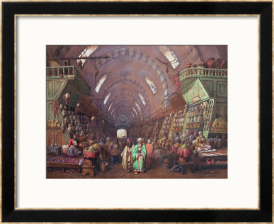 A Bazaar In Constantinople, 1873 by Sir William Beechey Pricing Limited Edition Print image