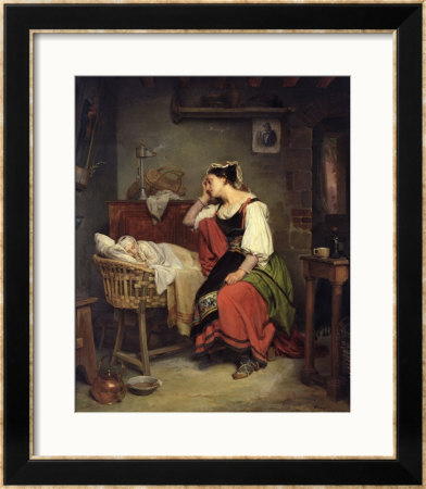 The Sick Child by Jean Augustin Franquelin Pricing Limited Edition Print image