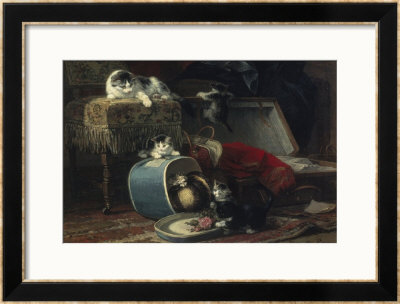 Mischief With A New Hat by Henriette Ronner-Knip Pricing Limited Edition Print image