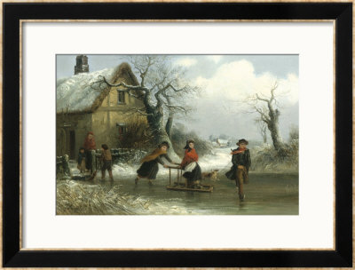 Skaters On A Pond by Thomas Smythe Pricing Limited Edition Print image