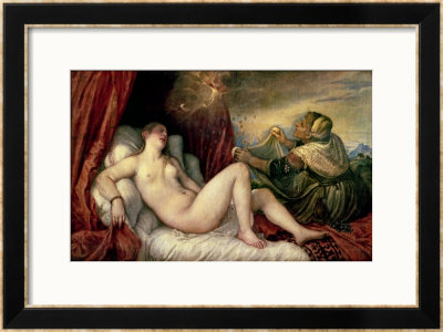 Danae, Circa 1554 by Titian (Tiziano Vecelli) Pricing Limited Edition Print image