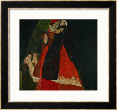 Cardinal And Nun (Liebkosung), 1912 by Egon Schiele Pricing Limited Edition Print image